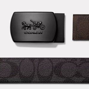 Coach Horse And Carriage Belt Buckle (New) plus Coach Belt Buckle and Belt